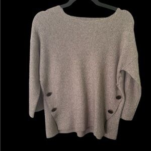 Sfera Taupe  Women's Cardigan with Button Details